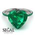 Heart Shape Emerald Ring - Noelle No. 21